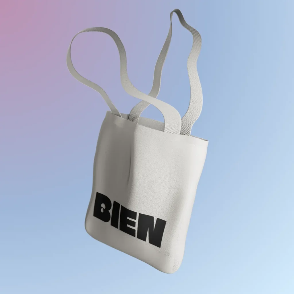 Bien Tote Bag side view